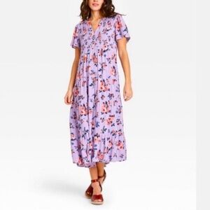 Knox Rose Floral High-Low Midi Dress | Boho Spring Style | Size Small
